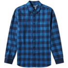 Blue Blue Japan Flannel Mura Bassen Check Shirt