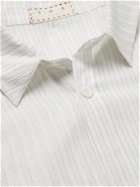 SMR DAYS - Agadir Striped Cotton-Blend Shirt - Neutrals