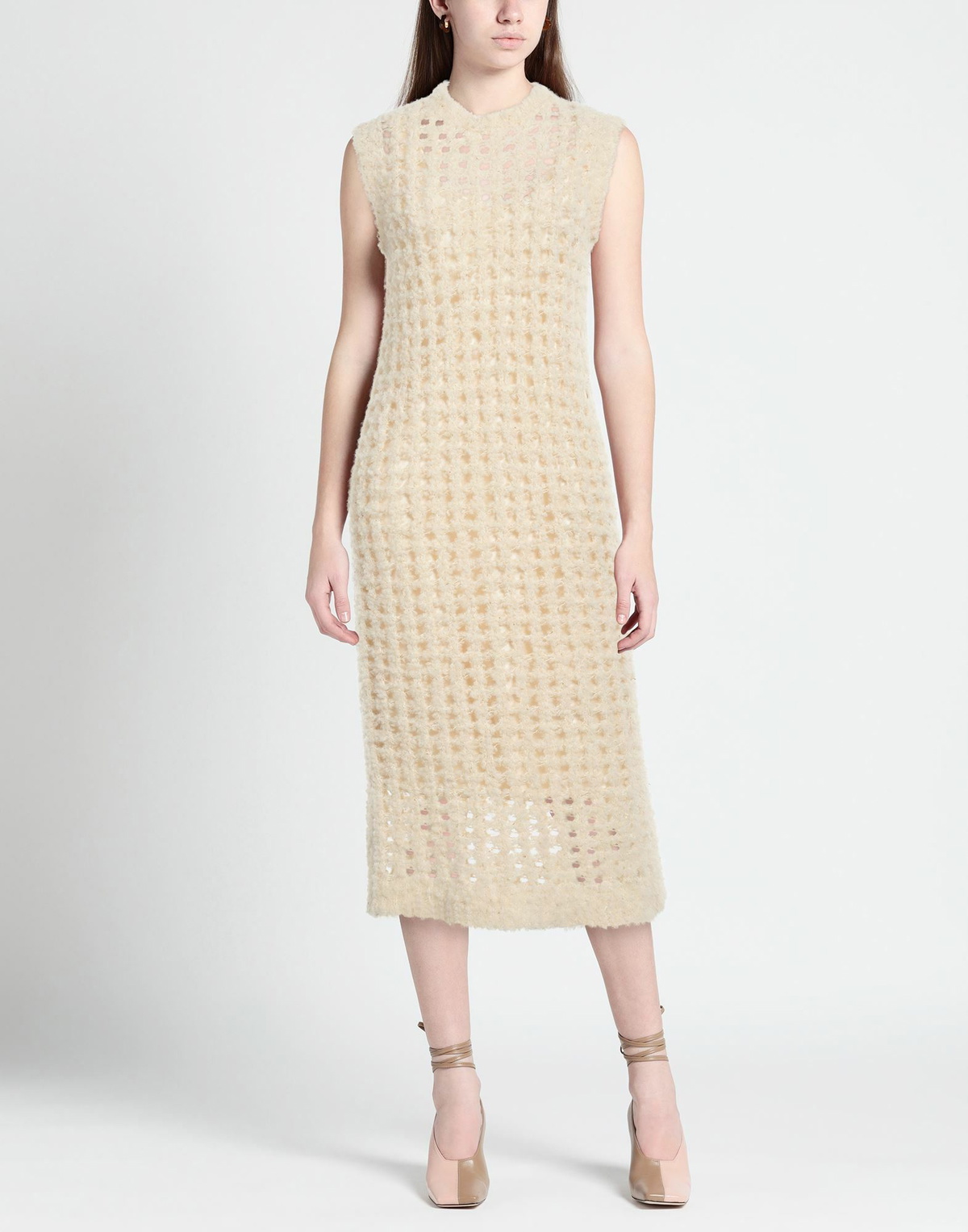 Peserico Womens Midi dress in Beige