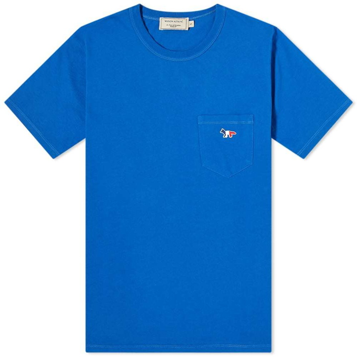 Photo: Maison Kitsuné Tricolor Fox Patch Pocket Tee