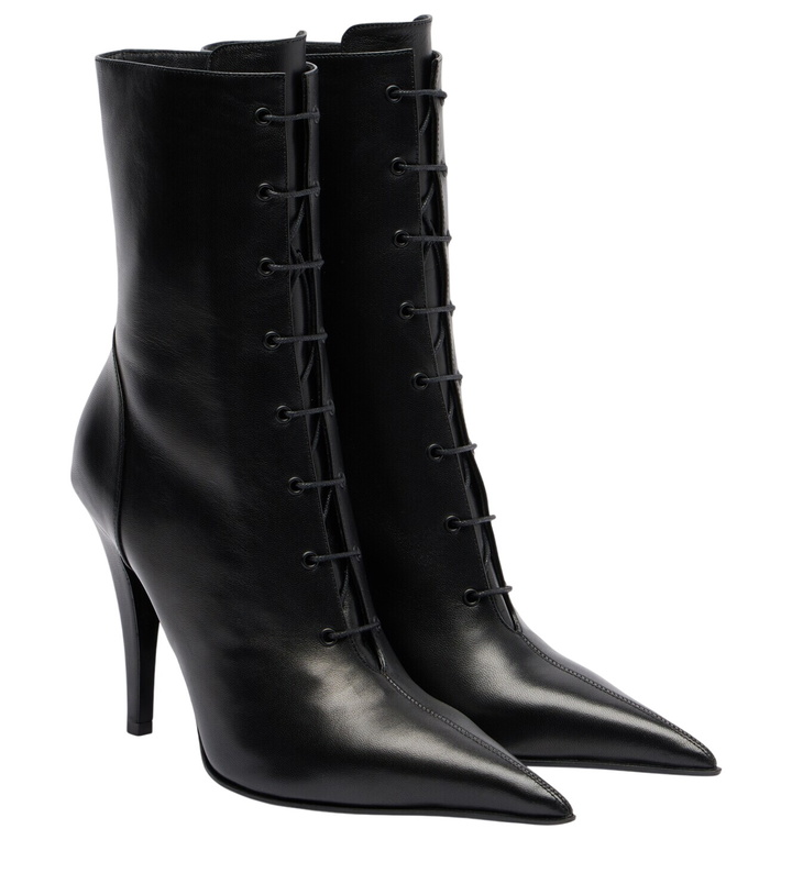 Photo: McQueen Leather ankle boots