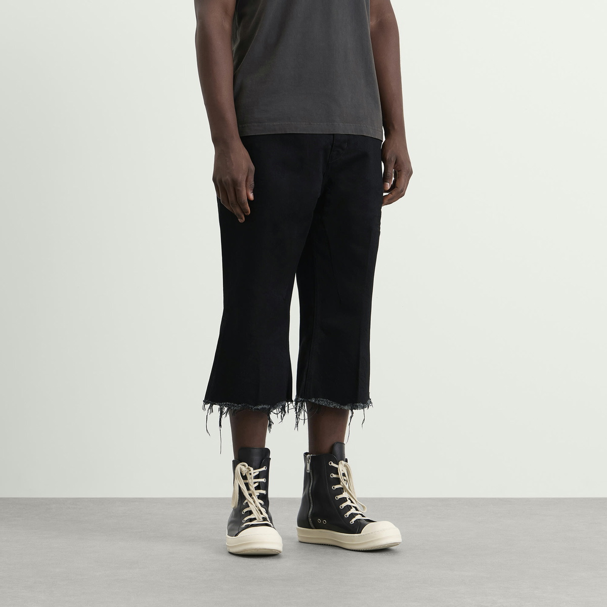 Rick Owens Men's Bolan Cut Off in Black