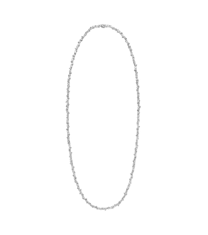 Photo: Suzanne Kalan Bold Burst 18kt white gold tennis necklace with diamonds
