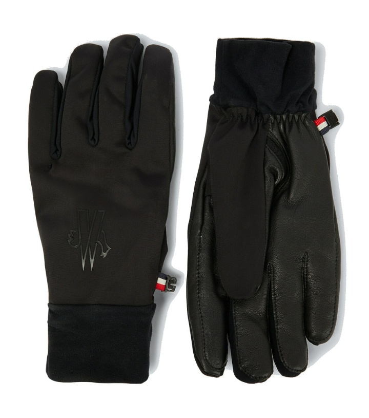 Photo: Moncler Grenoble - Technical nylon and leather gloves