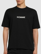 COMME DES GARÇONS HOMME Printed Logo Cotton T-shirt