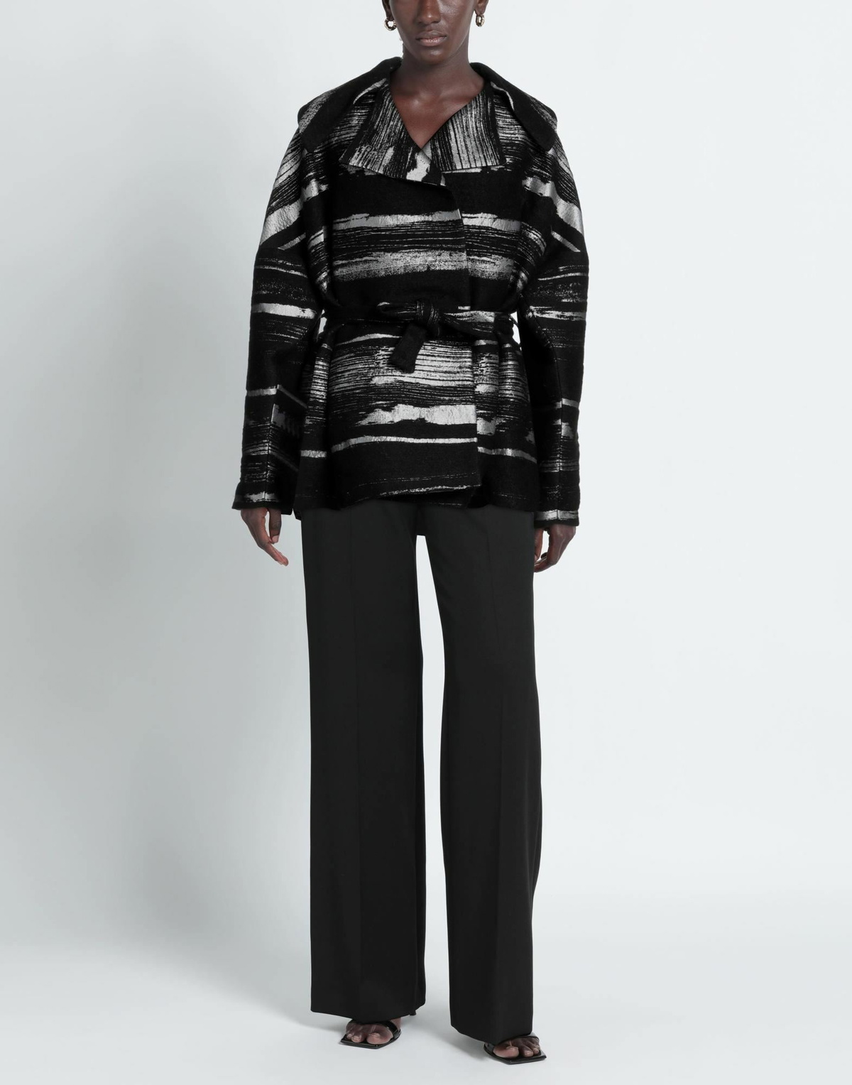 Alberta Ferretti Womens Coat in Black