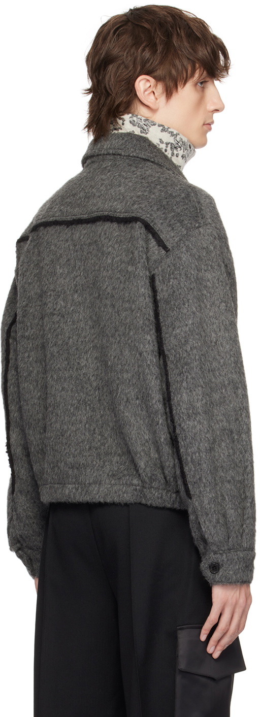 The World Is Your Oyster Gray Zip Jacket