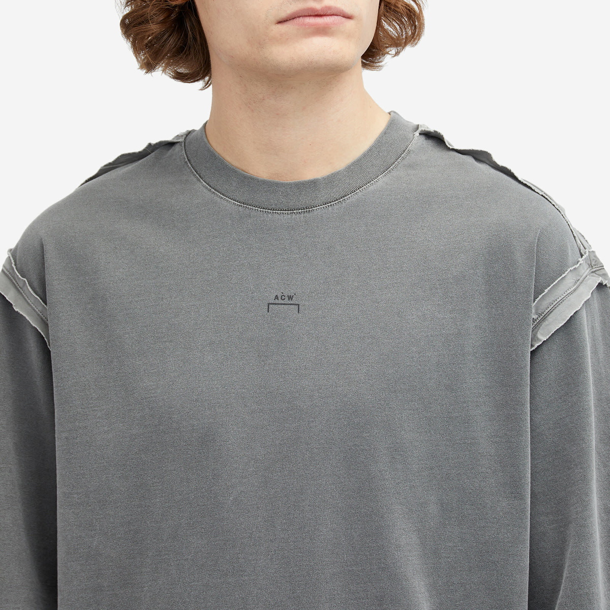 A-COLD-WALL* Men's Facade Logo T-Shirt in Black Onyx A-Cold