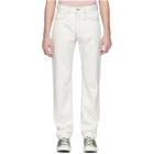 Band of Outsiders White Raw Denim Regular Fit Jeans