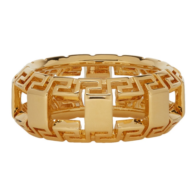 Photo: Versace Gold Greek Key Ring