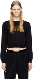 TOM FORD Black Printed Sweatshirt