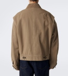Dries Van Noten Corduroy-trimmed cotton field jacket