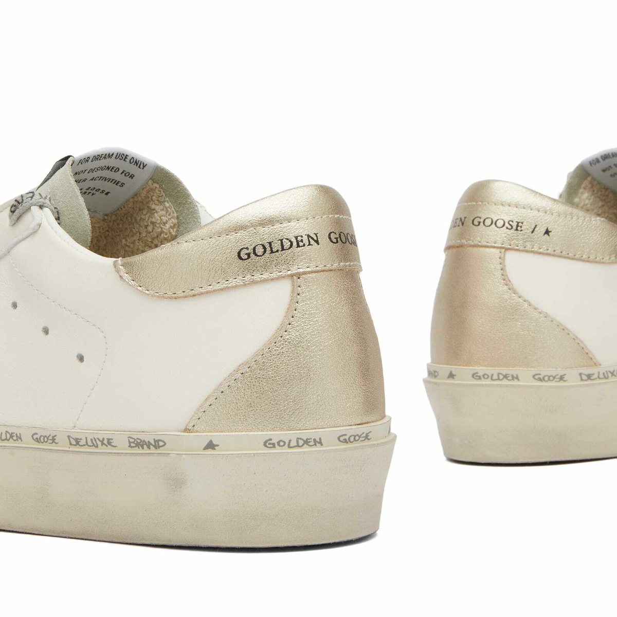 Golden Goose Women's Hi-Top Star Leather Sneakers in White/Ice/Platinum