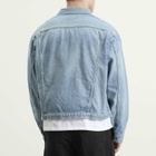 Unlikely Dry Goods Men's Time Travel Denim Trucker Jacket in 1977 Wash