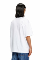 Diesel T-shirt with embroidered D patch - T-Shirts - Unisex - White