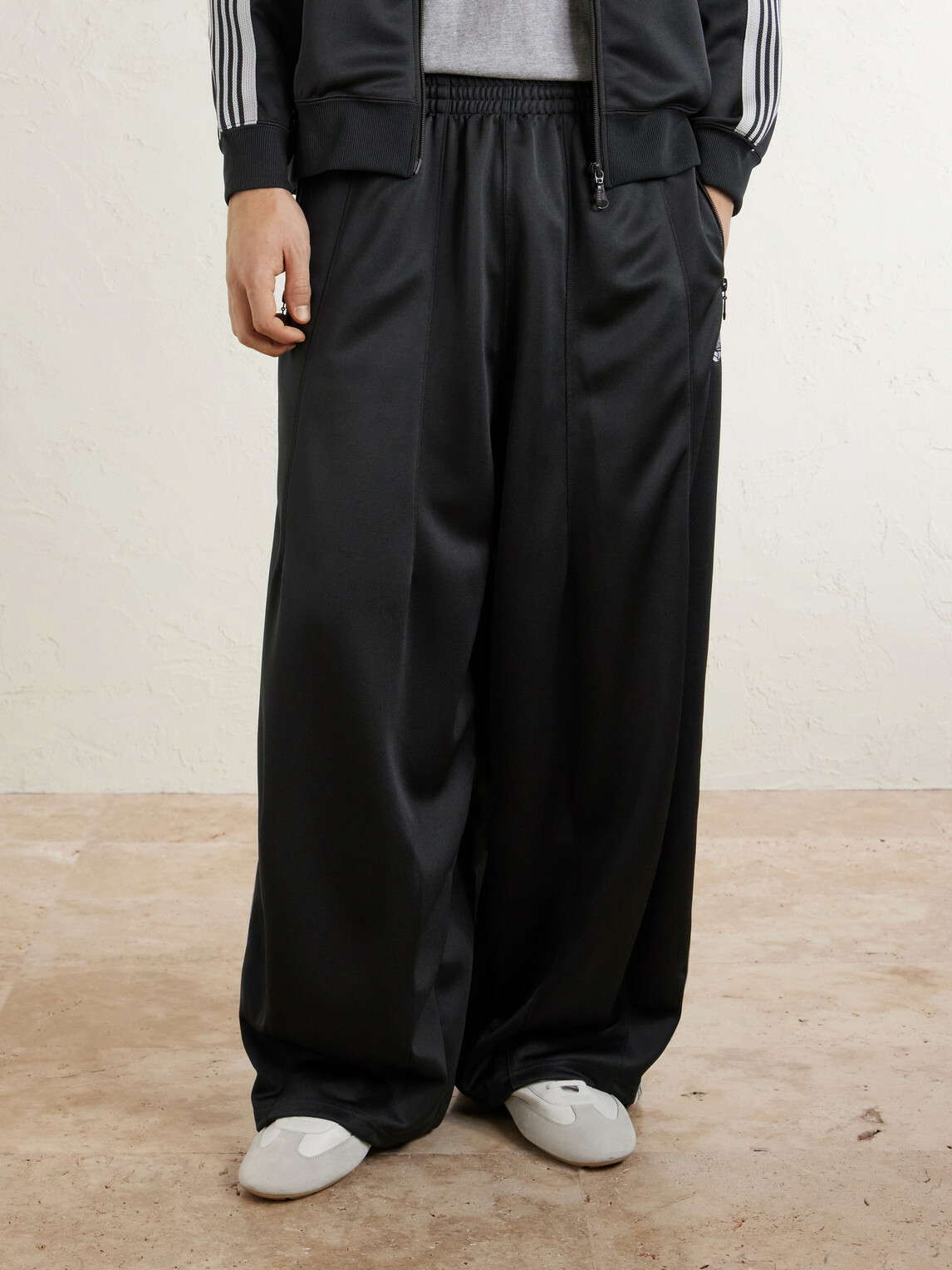 Needles - H. D. Logo-Embroidered Tech-Jersey Track Pants - Black