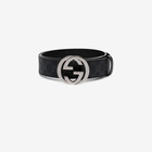 GUCCI - Gg Supreme Leather Belt