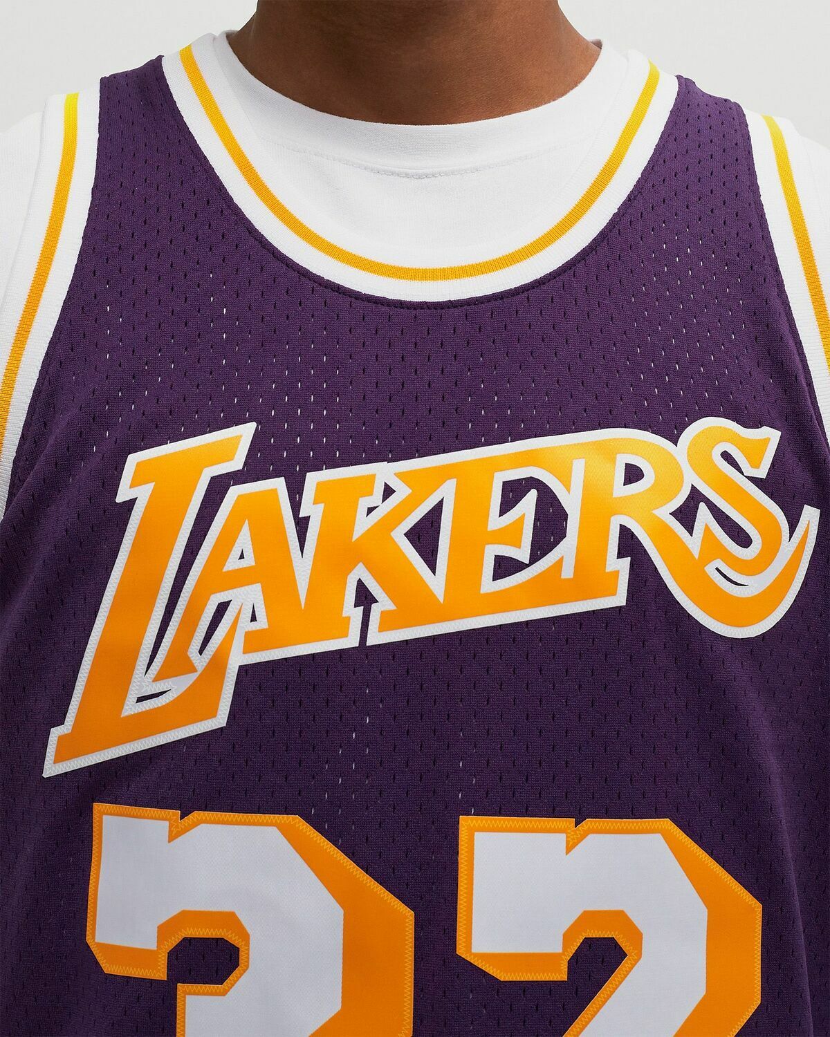Mitchell & Ness NBA SWINGMAN ROAD JERSEY LOS ANGELES LAKERS 1984 MAGIC JOHNSON #32 Purple Men