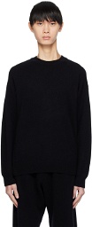 AURALEE Black Crewneck Sweater