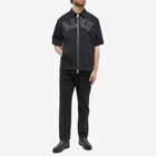 1017 ALYX 9SM Men's Short Sleeve Logo Zip Shirt in Black