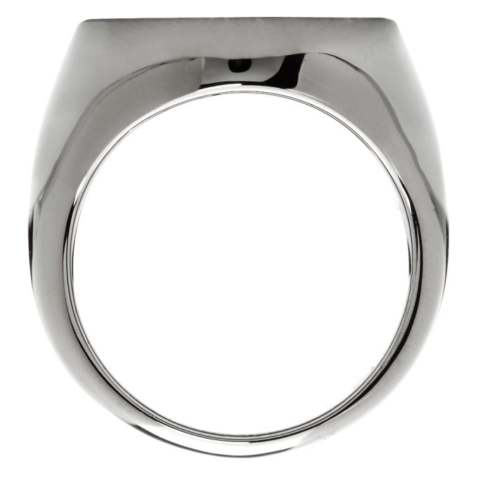 復刻◆Vivienne Westwood◆SEAL リング Silver 925 Vivienne Westwood: Silver Seal Ring | SSENSE
