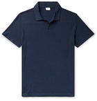 Onia - Shaun Linen-Blend Jersey Polo Shirt - Blue