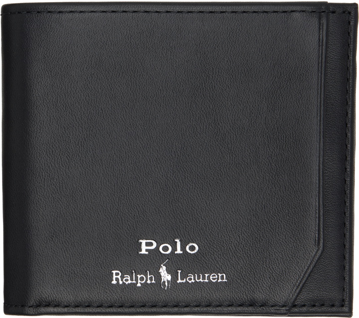 Photo: Polo Ralph Lauren Black Smooth Leather Billfold Wallet