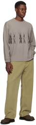 Small Talk Studio Taupe Crinkle T-shirt