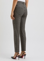 Norma Kamali Printed Stretch-jersey Trousers Black