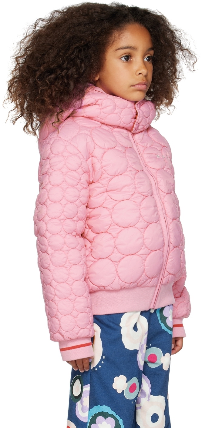Marni Kids Pink Embroidered Jacket
