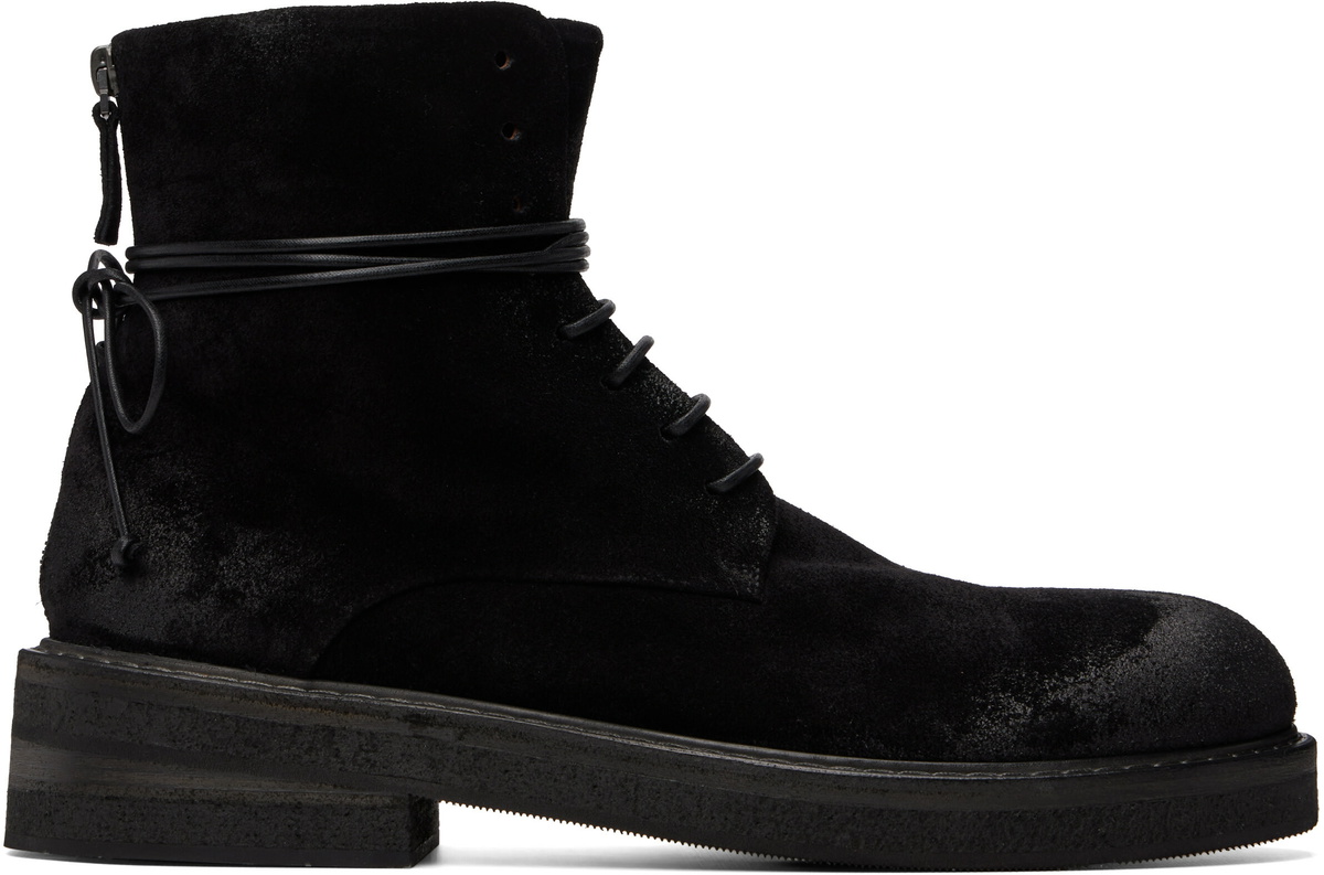 Marsèll Black Parrucca Combat Boots