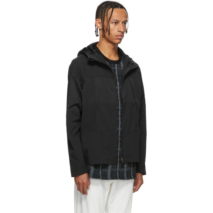 Descente Allterrain Black Schematech Air Hooded Jacket Descente