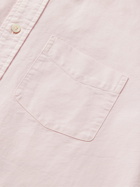 ALEX MILL - Button-Down Collar Overdyed Cotton Oxford Shirt - Pink - L