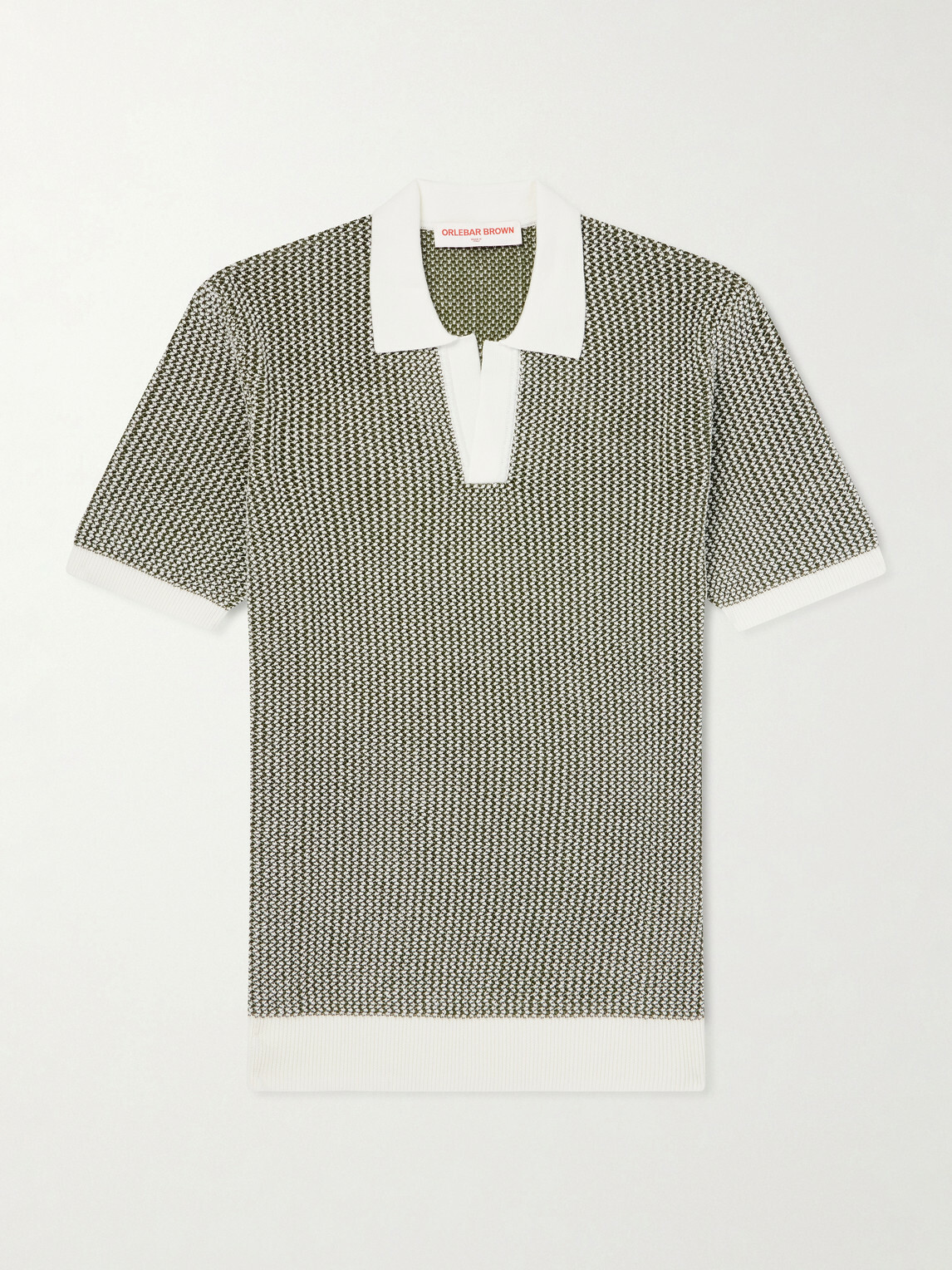 Orlebar Brown - Horton Slim-Fit Crocheted Cotton Polo Shirt - Green