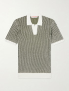 Orlebar Brown - Horton Slim-Fit Crocheted Cotton Polo Shirt - Green