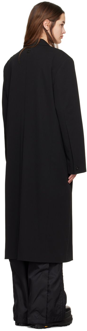 Wooyoungmi Black Single-Breasted Coat