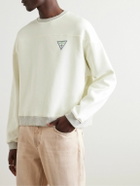 Guess USA - Logo-Print Cotton-Blend Jersey Sweatshirt - White