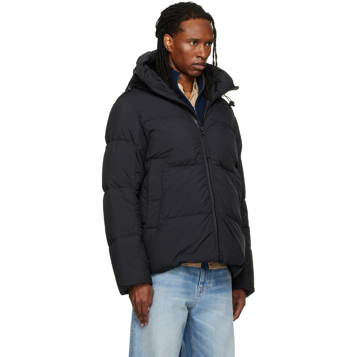 Canada Goose Black Crofton EnduraLuxe Puffer Down Jacket