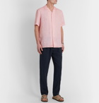 Altea - Camp-Collar Linen Shirt - Pink
