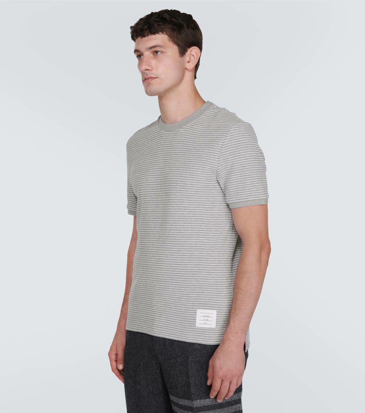 Thom Browne Striped cotton jersey T-shirt Thom Browne