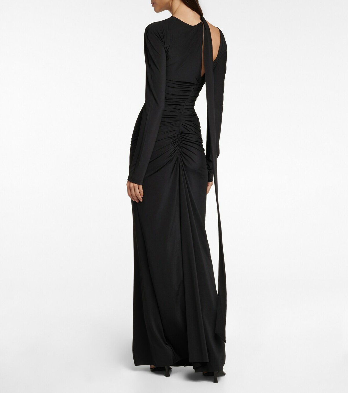 black dress long sleeve maxi Eterne Select Shirt Size:M Informal A little girl in line maxi skirt boasts
