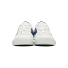 Paul Smith White and Blue Levon Sneakers