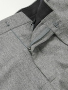 Richard James - Chapman Slim-Fit Wool-Blend Flannel Trousers - Gray
