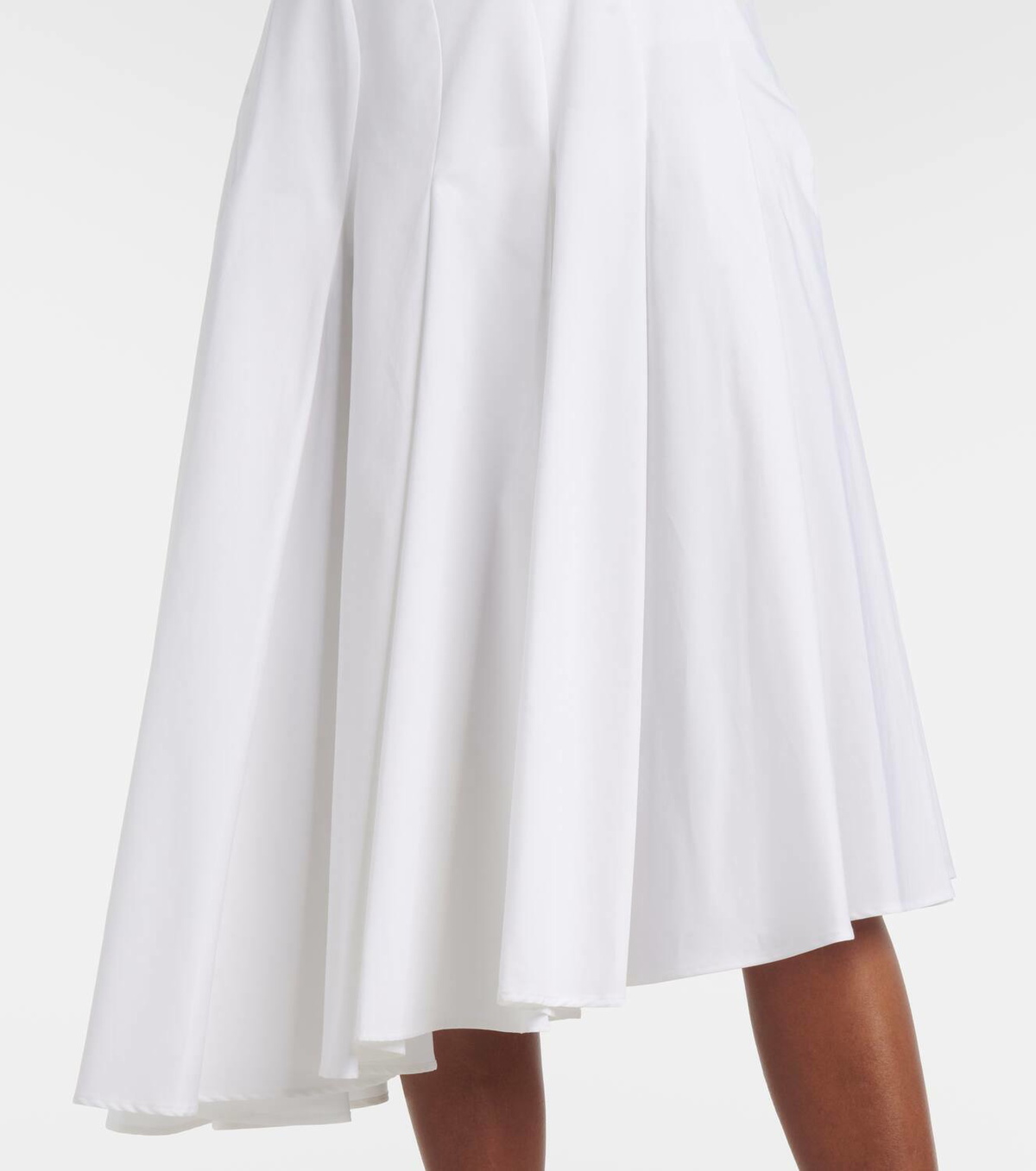 Fforme Rio asymmetric cotton midi skirt