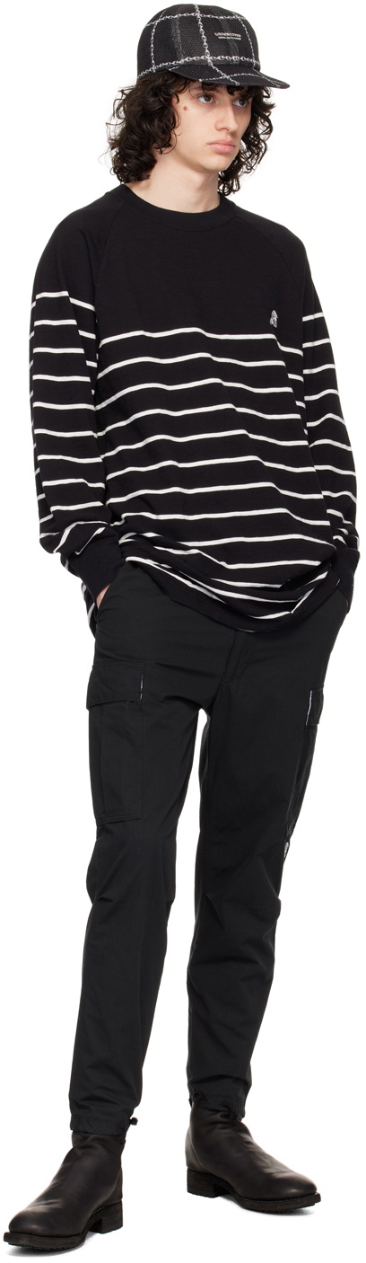 the Shepherd UNDERCOVER Black Cinch Tab Cargo Pants