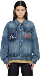 Evisu Blue Pocket Denim Jacket