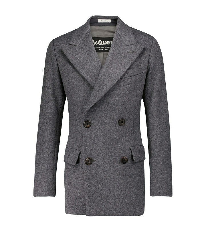 Photo: Alexander McQueen Double-breasted wool peacoat