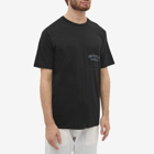 Universal Works Men's Print Pocket T-Shirt in Black