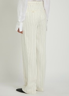 Polo Ralph Lauren Pinstriped Straight-leg Trousers Cream