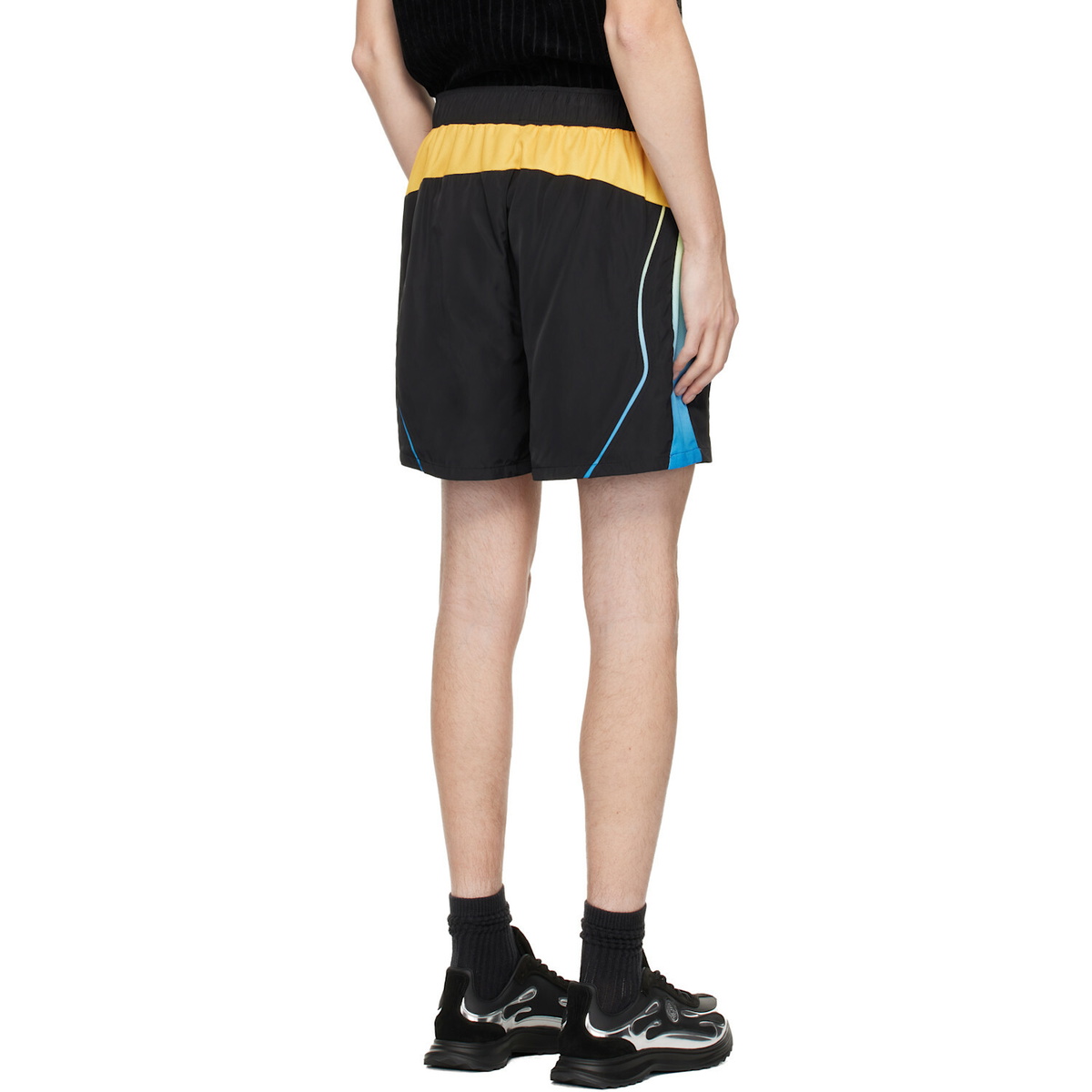 Casablanca Black Gradient Football Shorts